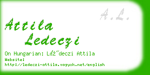 attila ledeczi business card